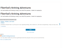 Tablet Screenshot of fiberfoolsknittingadventures.blogspot.com