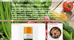 Desktop Screenshot of gastronomiaecologica.blogspot.com