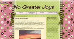 Desktop Screenshot of nogreaterjoys.blogspot.com