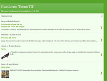 Tablet Screenshot of cuadernotecnotic.blogspot.com