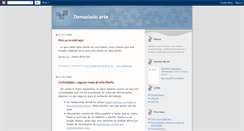 Desktop Screenshot of demasiadoarte.blogspot.com