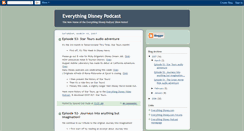 Desktop Screenshot of everythingdisneyblog.blogspot.com