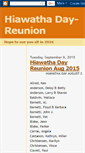 Mobile Screenshot of hiawathaday.blogspot.com