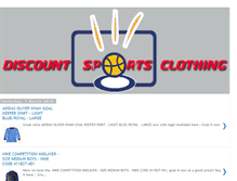 Tablet Screenshot of discountsportsclothing.blogspot.com