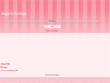 Tablet Screenshot of angiessavings.blogspot.com