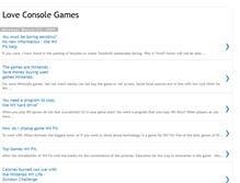 Tablet Screenshot of love-console-games.blogspot.com