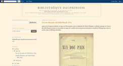 Desktop Screenshot of bibliotheque-dauphinoise.blogspot.com