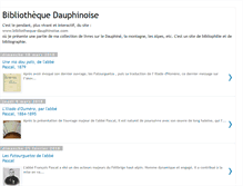 Tablet Screenshot of bibliotheque-dauphinoise.blogspot.com