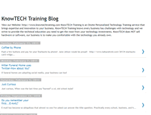 Tablet Screenshot of knowtechtraining.blogspot.com