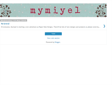 Tablet Screenshot of mymiyel.blogspot.com