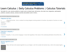 Tablet Screenshot of dailycalculus.blogspot.com