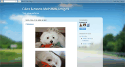 Desktop Screenshot of caesnossosmelhoresamigos.blogspot.com