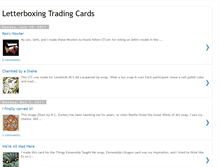 Tablet Screenshot of letterboxingtradingcards.blogspot.com