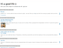 Tablet Screenshot of its-a-good-life.blogspot.com