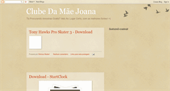 Desktop Screenshot of clubedamaejoana.blogspot.com