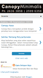 Mobile Screenshot of canopy-minimalis.blogspot.com
