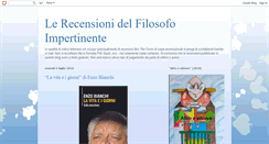 Desktop Screenshot of lerecensionidelfilosofoimpertinente.blogspot.com