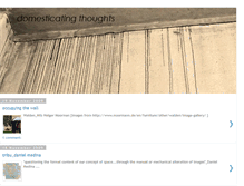 Tablet Screenshot of domesticatingthoughts.blogspot.com