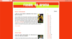 Desktop Screenshot of futbolenbroma.blogspot.com