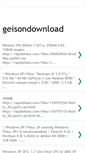 Mobile Screenshot of geisondownload.blogspot.com