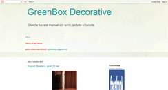 Desktop Screenshot of greenboxdecorative.blogspot.com