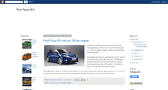 Desktop Screenshot of ford-focus-2012.blogspot.com