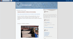 Desktop Screenshot of abrokenpoet.blogspot.com