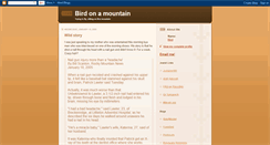 Desktop Screenshot of birdonamountain.blogspot.com