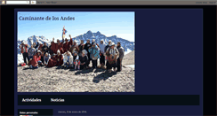 Desktop Screenshot of caminantesdelosandes.blogspot.com