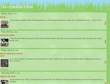 Tablet Screenshot of havenwoodsfarm.blogspot.com