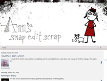 Tablet Screenshot of annssnapeditscrap.blogspot.com