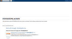 Desktop Screenshot of fotodepilacion-fotodepilacion.blogspot.com