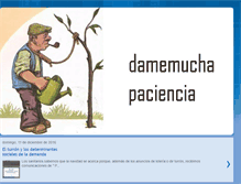 Tablet Screenshot of damemuchapaciencia.blogspot.com