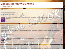 Tablet Screenshot of ministerio-provadeamor.blogspot.com