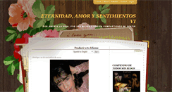 Desktop Screenshot of eternidadamorysentimientosvi.blogspot.com