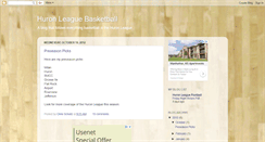 Desktop Screenshot of huronleaguebasketball.blogspot.com