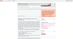 Desktop Screenshot of elblogdelossuenos.blogspot.com