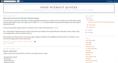 Desktop Screenshot of foodwithoutquotes.blogspot.com