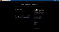 Desktop Screenshot of jonwallaceracing.blogspot.com