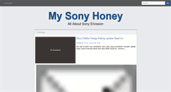 Desktop Screenshot of my-sony-honey.blogspot.com