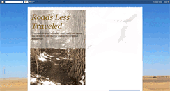 Desktop Screenshot of less-traveled-roads.blogspot.com