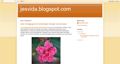 Desktop Screenshot of jesvida.blogspot.com