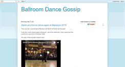 Desktop Screenshot of danceballroomgossip.blogspot.com