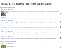 Tablet Screenshot of harvardforestalumni.blogspot.com