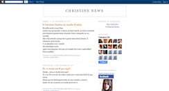 Desktop Screenshot of christinenews.blogspot.com