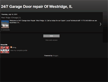 Tablet Screenshot of garagerepairwestridge.blogspot.com