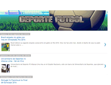Tablet Screenshot of deporte-futbol.blogspot.com