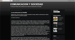 Desktop Screenshot of comunicacion-y-sociedad.blogspot.com