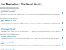 Tablet Screenshot of curenasalallergy.blogspot.com