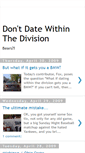 Mobile Screenshot of dontdatewithinthedivision.blogspot.com